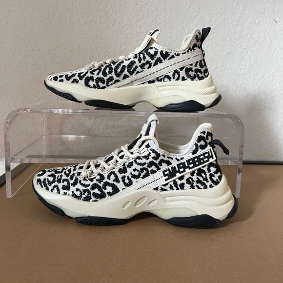 Steve Madden Shoes - Steve Madden Maxima Knit Leopard Print Sneakers Style MAX108S1– Women's Size 11M